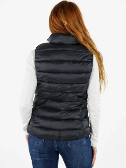 Norway Smanicato donna imbottito con zip - nero