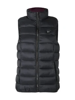 Norway Smanicato donna imbottito con zip - nero