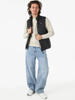 Norway Smanicato imbottito da uomo con zip - nero