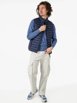 Norway Smanicato imbottito da uomo con zip - blu scuro