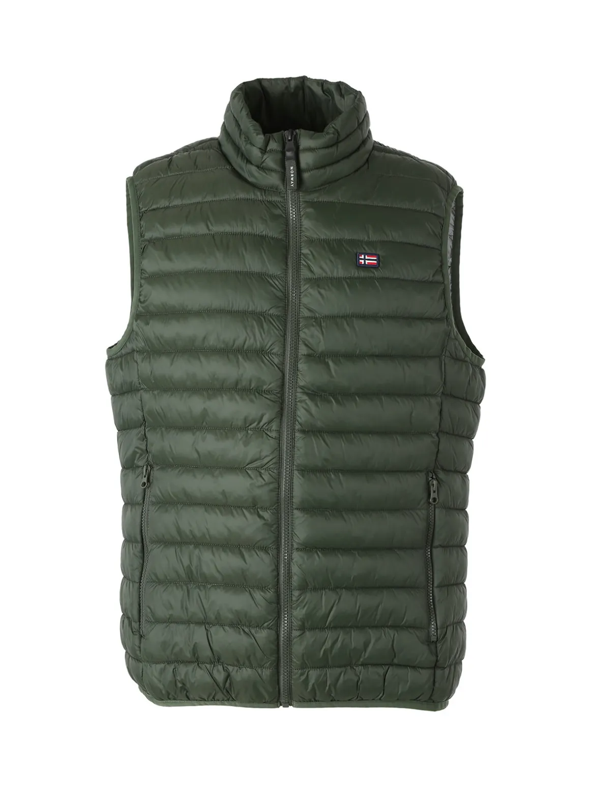 Norway Smanicato imbottito da uomo con zip - militare