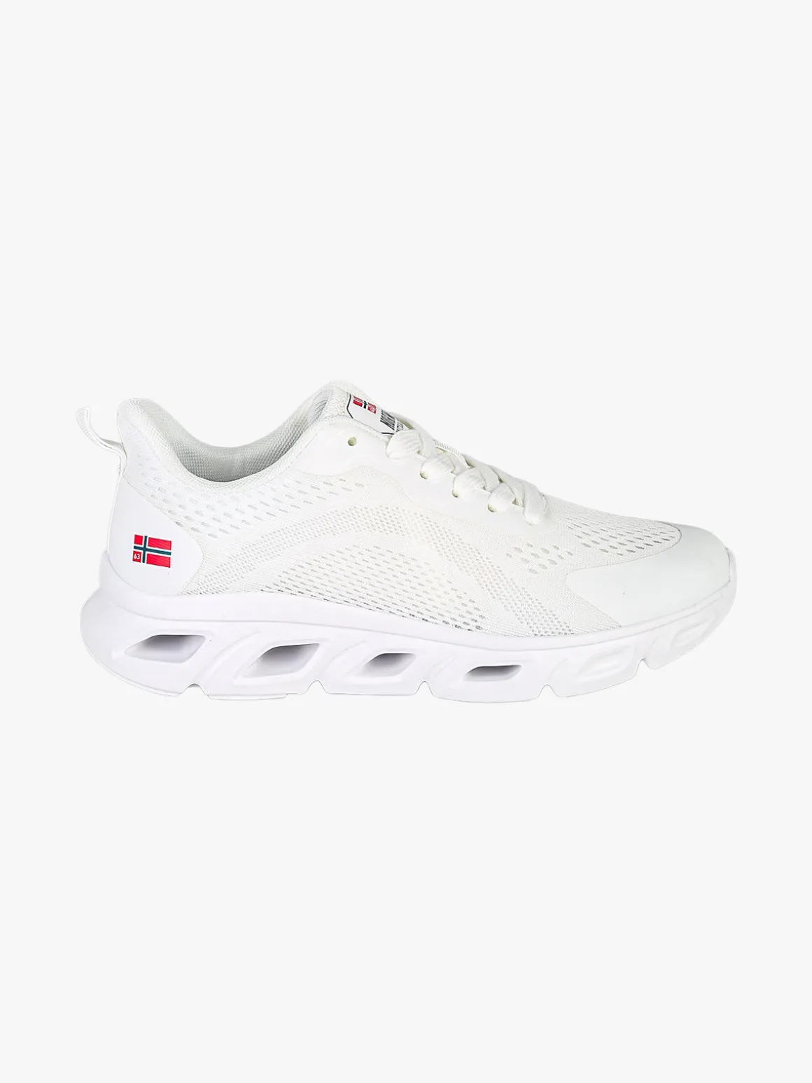 Norway Sneakers da donna sportive in tessuto - bianco