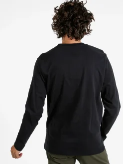 Norway T-shirt maniche lunghe da uomo in cotone - nero