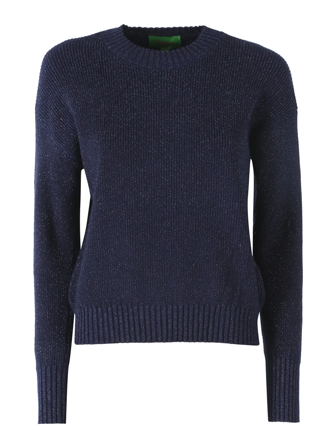 Nova Maglione girocollo da donna lurex - blu scuro