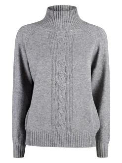 Nova Pullover donna con collo alto - grigio