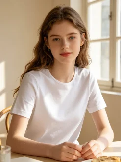 Ntg Kinds Maglia intima da bambina girocollo