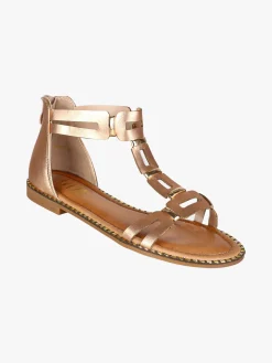 Olivia Sandali bassi da donna chiusi sul tallone con zip - rosa