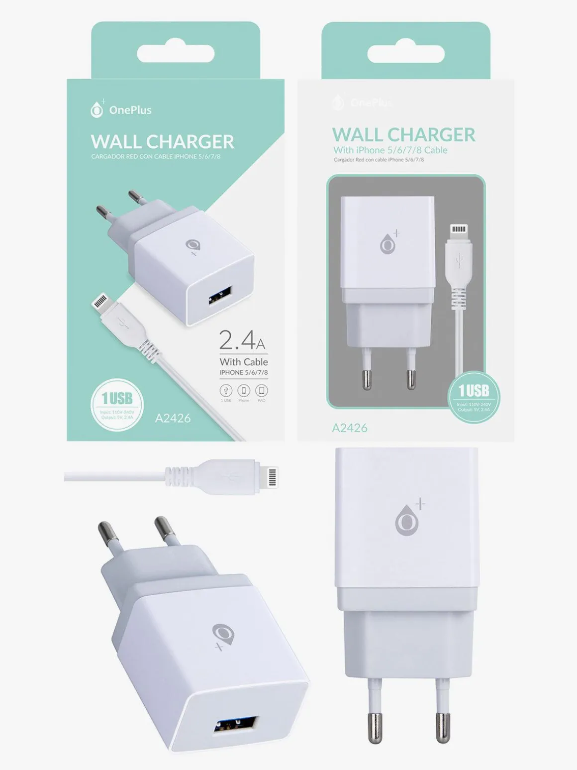 Oneplus Caricabatterie con cavo per iphone