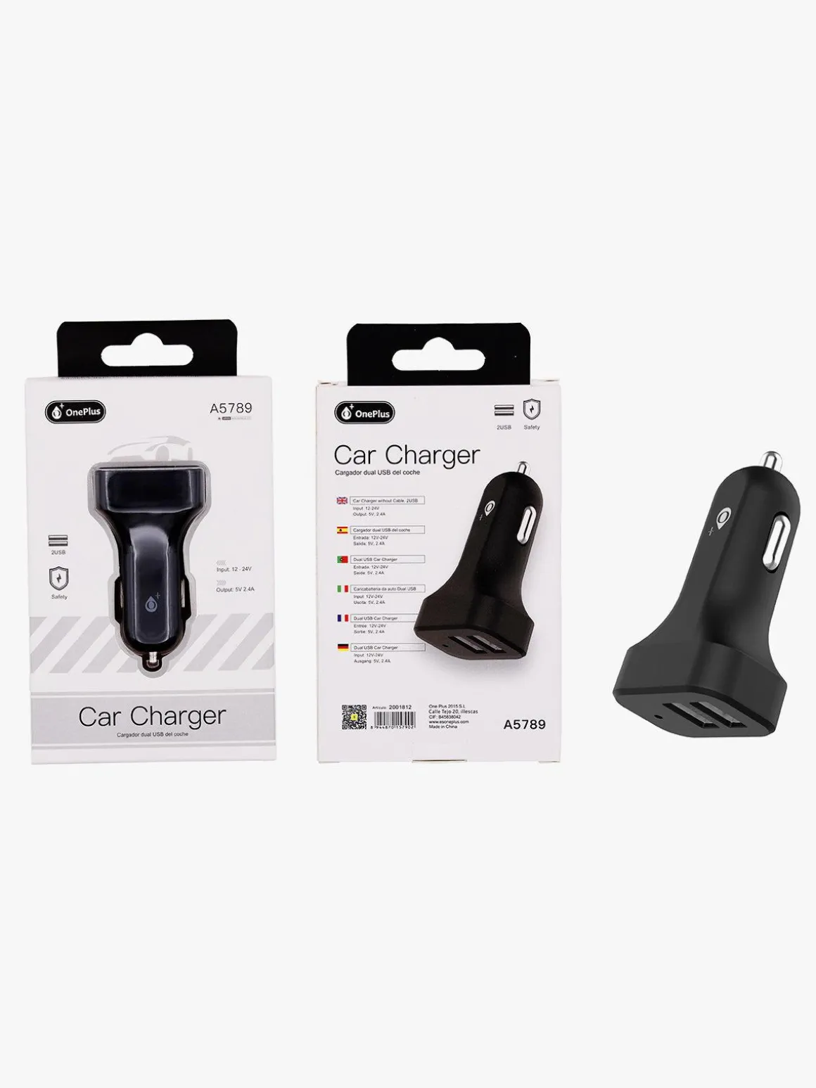 Oneplus Caricatore auto dual usb