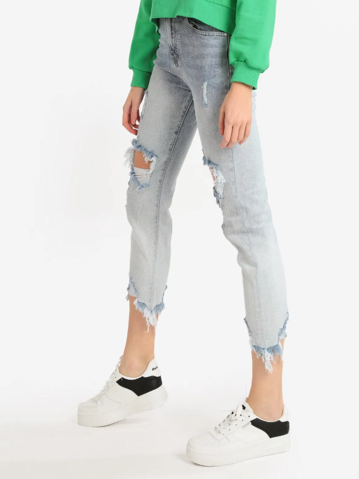 Only Jeans donna mom con strappi