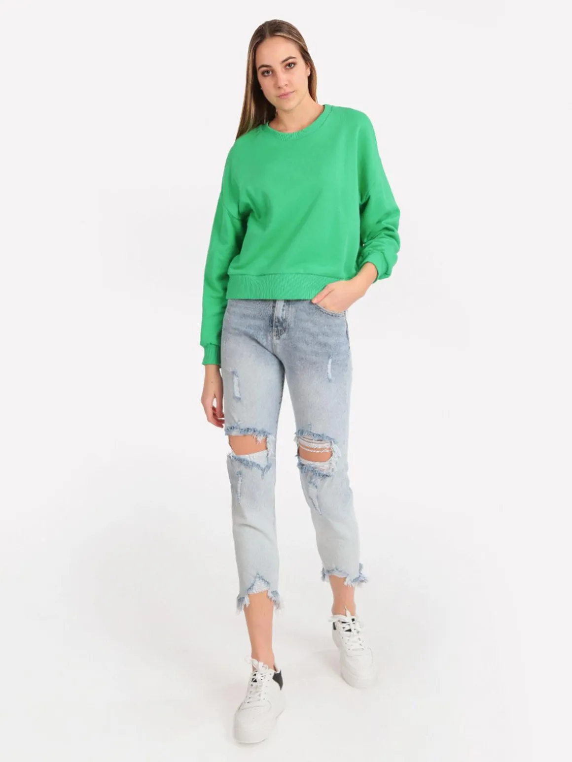 Only Jeans donna mom con strappi