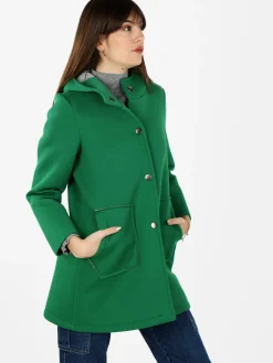 Only One Cappotto donna in panno con cappuccio