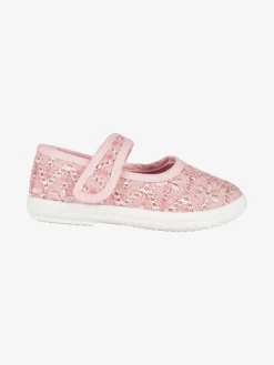 Original Marines Ballerine da bambina in tessuto ricamato con strappo