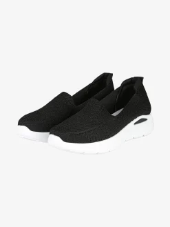 Original Marines Mocassini donna sportivi in tessuto con zeppa