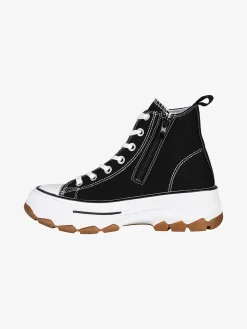 Original Marines Sneakers alte da donna in tela con suola alta
