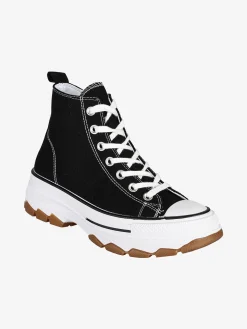 Original Marines Sneakers alte da donna in tela con suola alta