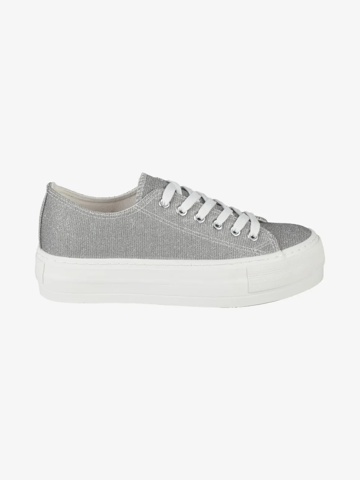 Original Marines Sneakers donna in tela brillantinata con platform