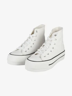 Original Marines Sneakers donna alte in tela con platform
