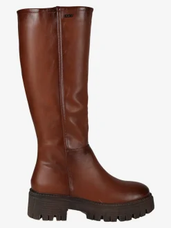 Osey Stivale alto donna con tacco e plateau