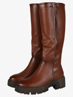 Osey Stivale alto donna con tacco e plateau