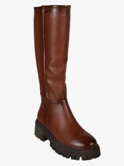 Osey Stivale alto donna con tacco e plateau