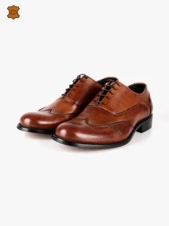 Paolo Galli Made In Italy Francesine stringate in pelle da uomo