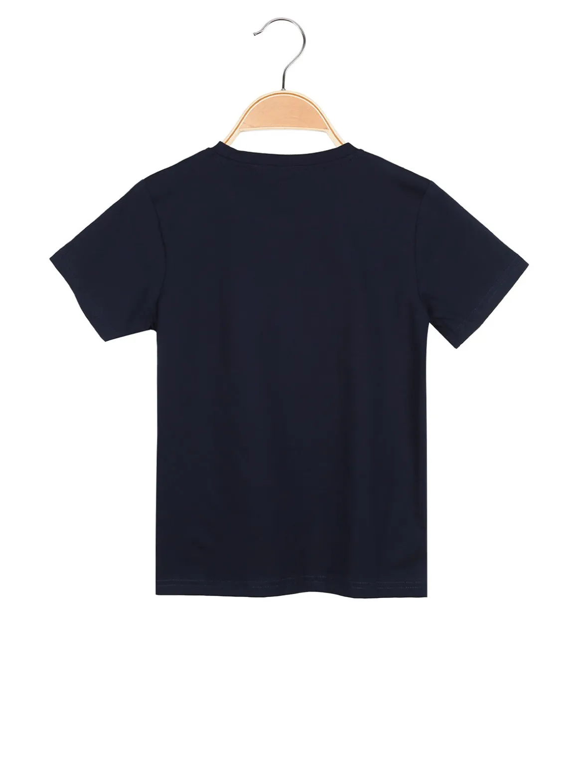 Paris T-shirt da ragazzo in cotone con stampa ITALIA - blu scuro