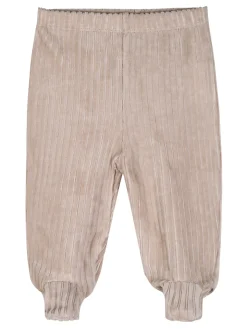 Pastello Completo 2 pezzi da neonata in ciniglia - beige