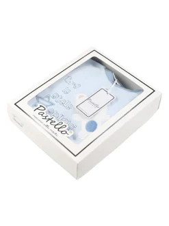 Pastello Pigiama intero da neonato con zip intera - azzurro