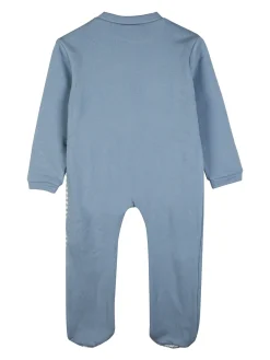 Pastello Pigiama intero da neonato con zip intera - blu