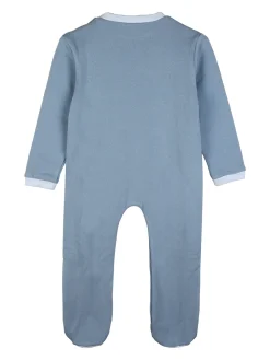Pastello Pigiama intero da neonato con zip intera - blu