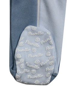 Pastello Pigiama intero da neonato con zip intera - blu