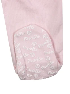 Pastello Pigiama intero da neonata con zip intera - rosa