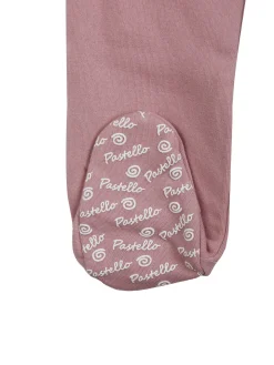 Pastello Pigiama intero da neonata con zip intera - fucsia