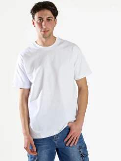 Paterson T-shirt girocollo da uomo in cotone - bianco