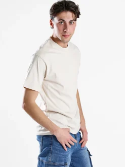 Paterson T-shirt girocollo da uomo in cotone - beige