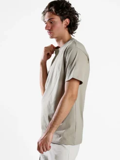 Paterson T-shirt girocollo da uomo in cotone - sabbia