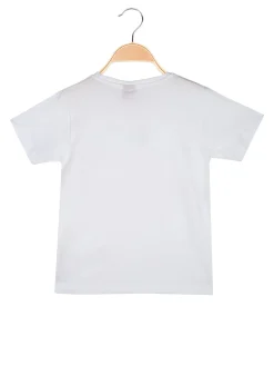 Peanuts T-shirt da bambino in cotone con stampa - bianco