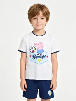 Peppa Pig Pigiama corto bimbo con stampa george