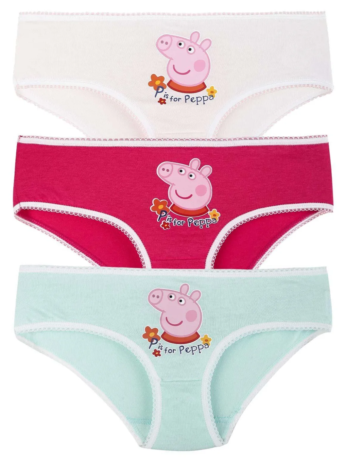 Peppa Pig Tris slip bambina con stampa