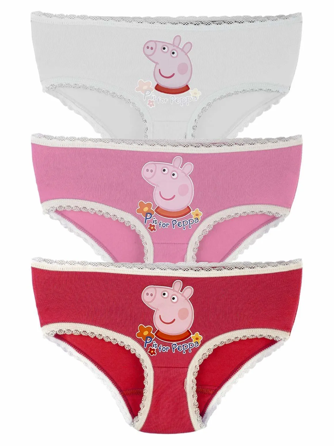 Peppa Pig Tris slip bambina con stampa