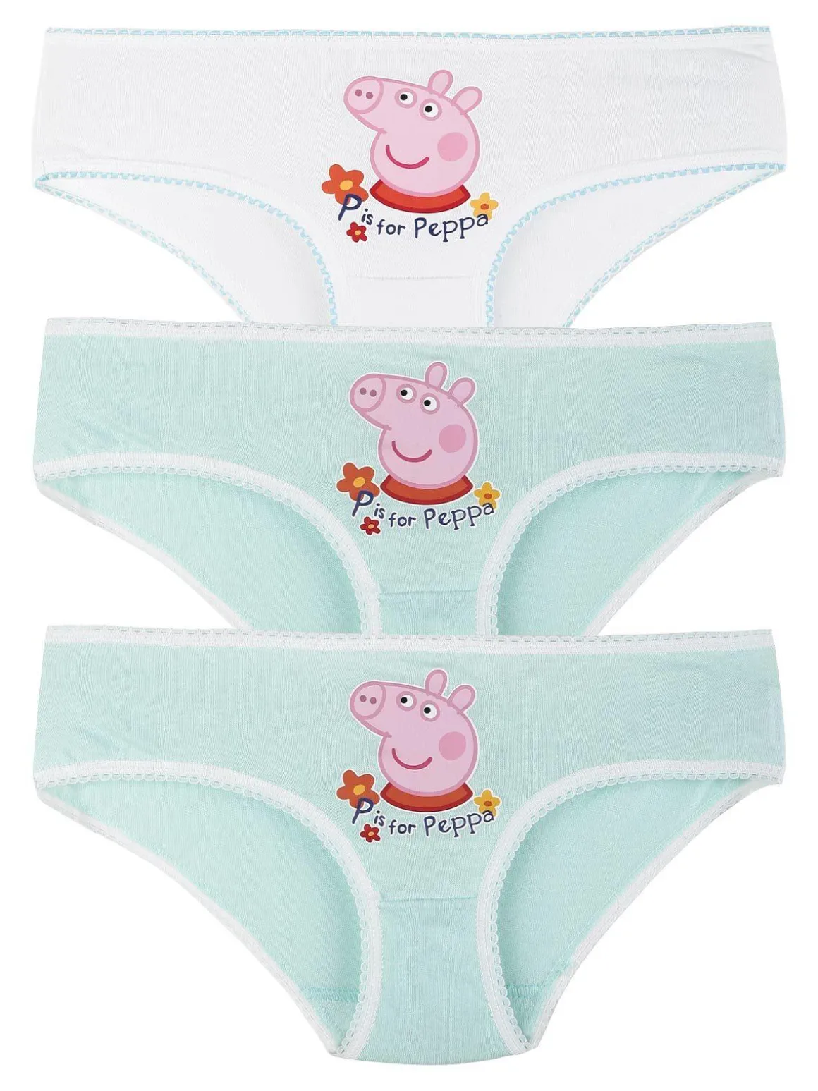 Peppa Pig Tris slip bambina con stampa