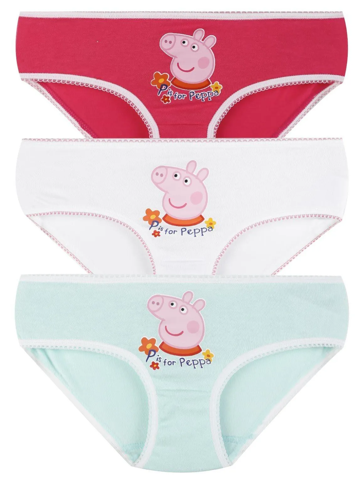 Peppa Pig Tris slip bambina in cotone