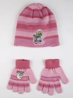 Peyo Set berretto+guanti da bambina Puffetta