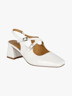Phard Slingback donna Mary Jane in vernice con tacco e punta quadrata