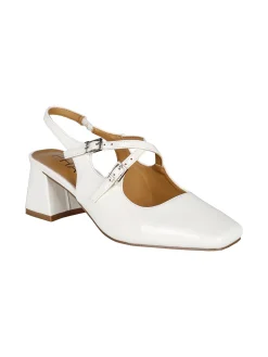Phard Slingback donna Mary Jane in vernice con tacco e punta quadrata
