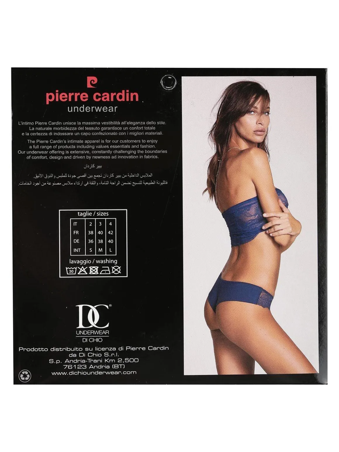 Pierre Cardin Brasiliana donna misto cotone con pizzo