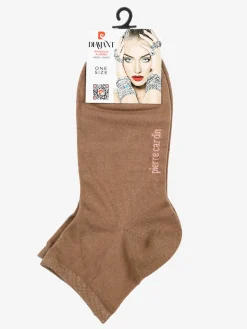 Pierre Cardin Calze corte da donna in cotone elasticizzato - marrone