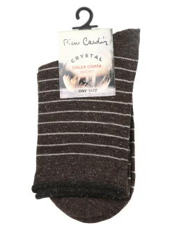 Pierre Cardin Calze corte da donna a righe - marrone