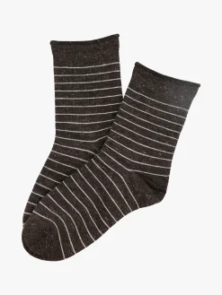 Pierre Cardin Calze corte da donna a righe - marrone